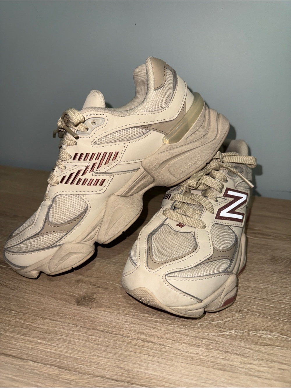 New Balance Cream/Tan 9060 Sneakers